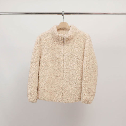 Veste douce en laine effet mouton DSY25026