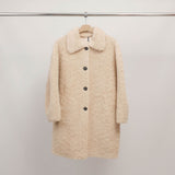 Manteau mi-long en laine bouclette DSY25030