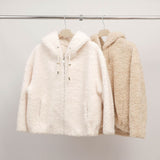 DSY25023 Terry Wool Hooded Jacket
