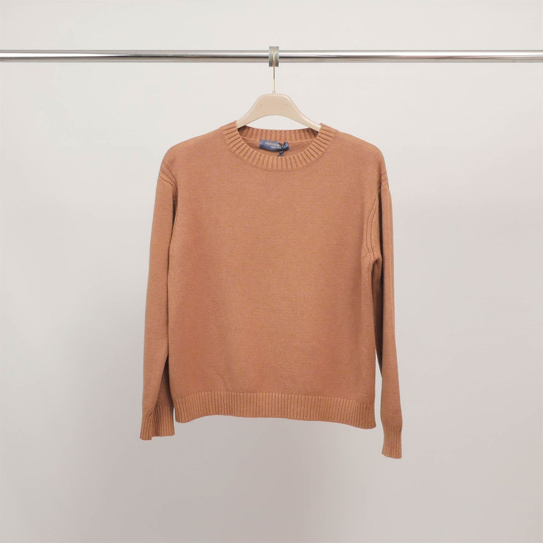 Pull col rond en maille douce DSY9449