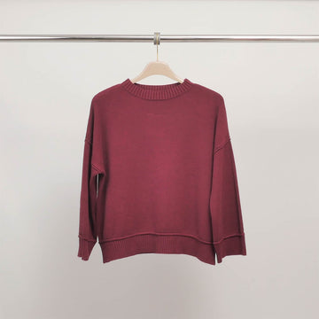 Pull doux col rond en maille fluide DSY9468