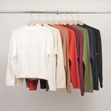 High-neck fine-knit sweater DSY9513