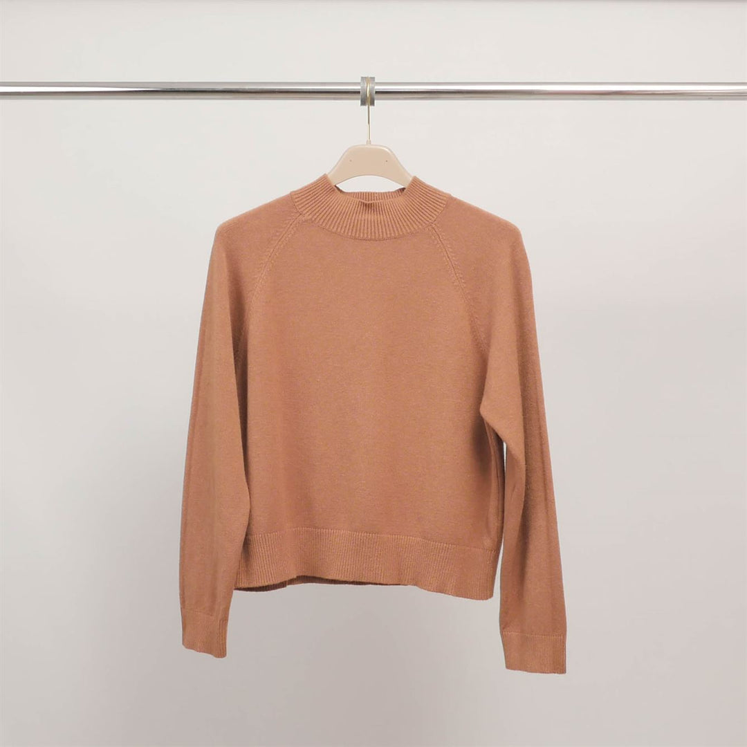 High-neck fine-knit sweater DSY9513