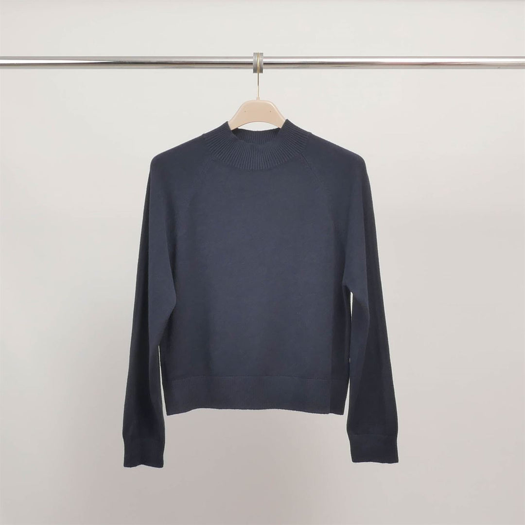 High-neck fine-knit sweater DSY9513