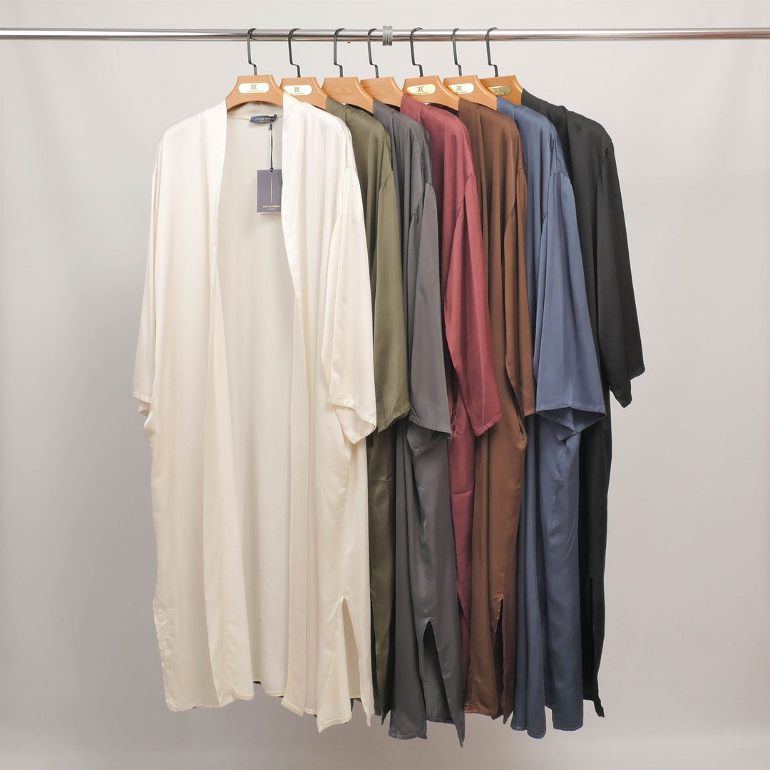 Long flowing satin kimono KD9223VS