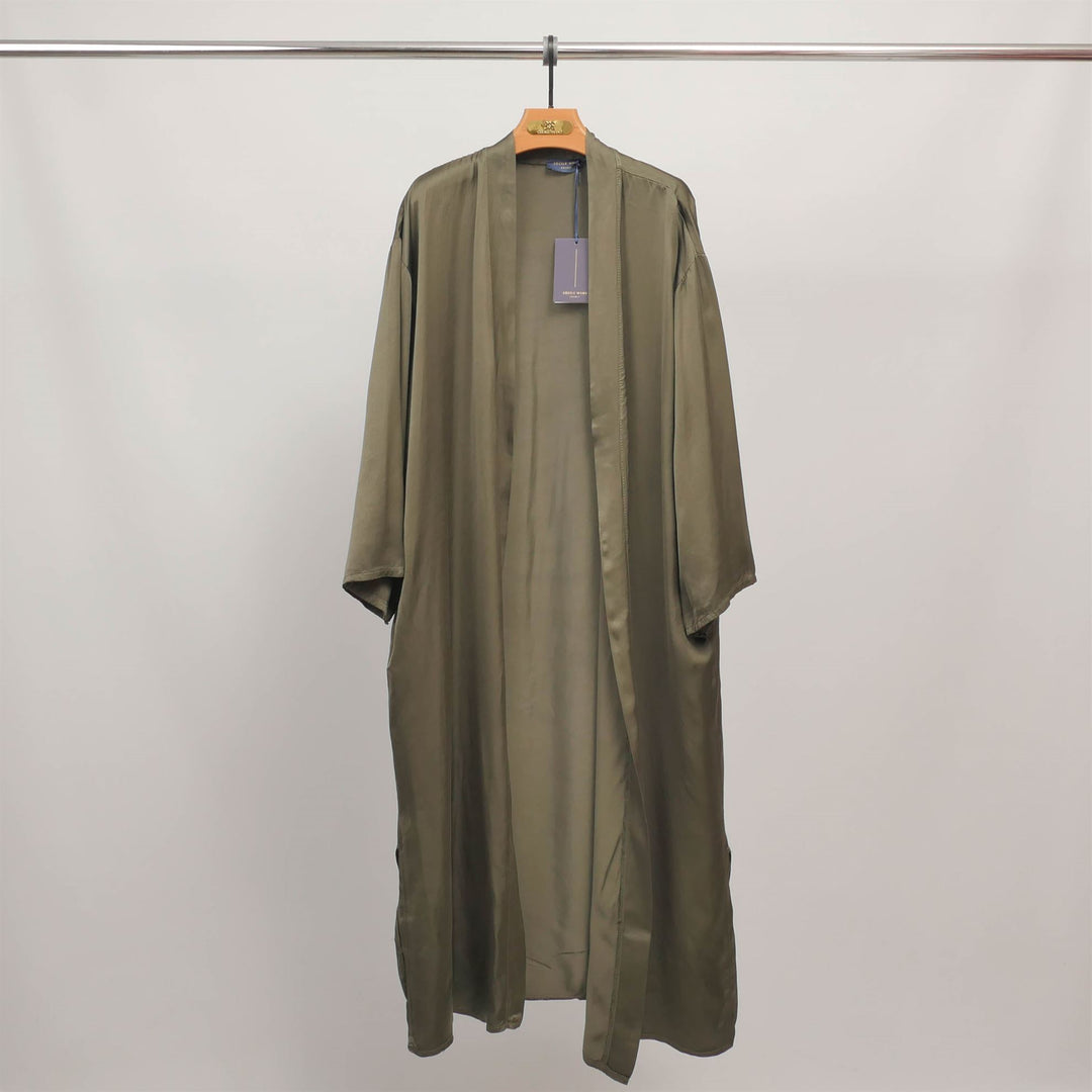 Long flowing satin kimono KD9223VS