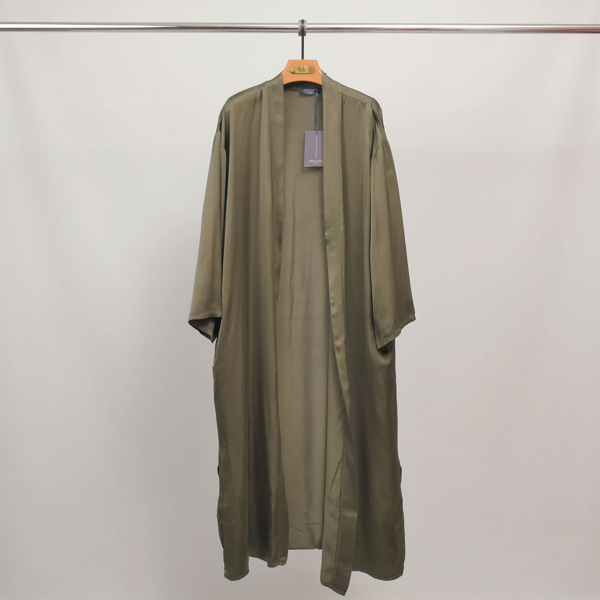 Long flowing satin kimono kd9223vs