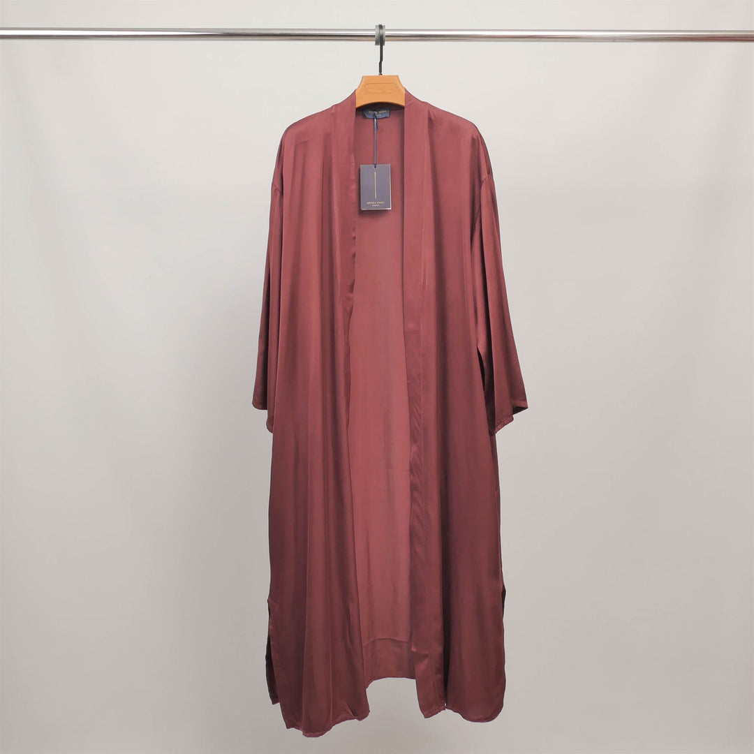 Long flowing satin kimono KD9223VS
