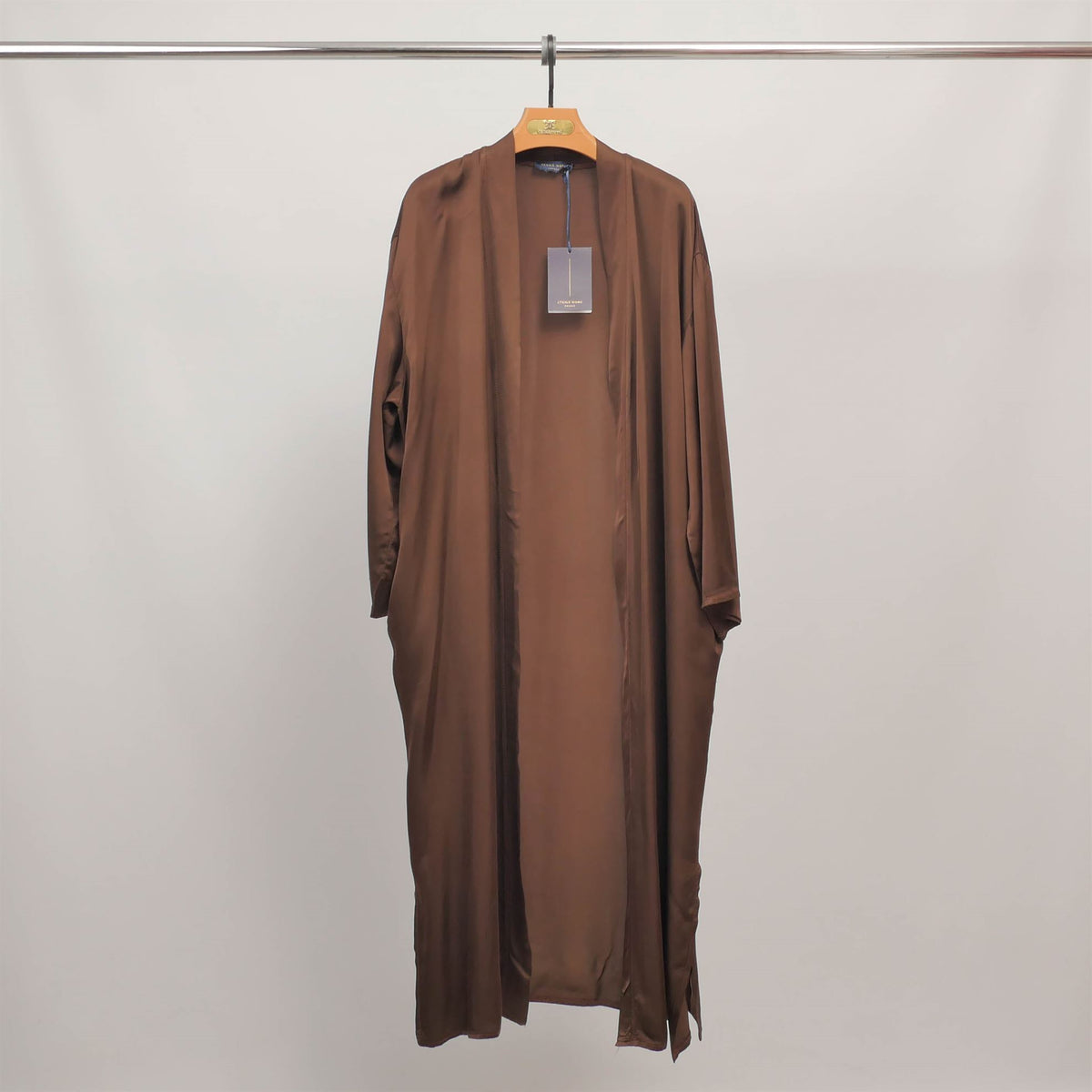 Long flowing satin kimono kd9223vs