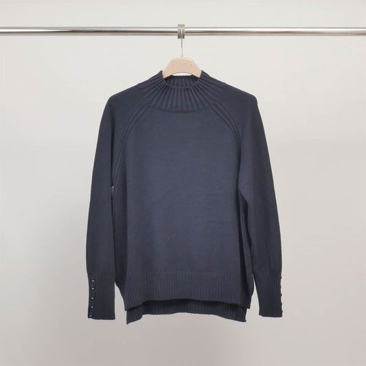 Pull col montant à boutons côtés DSY9570