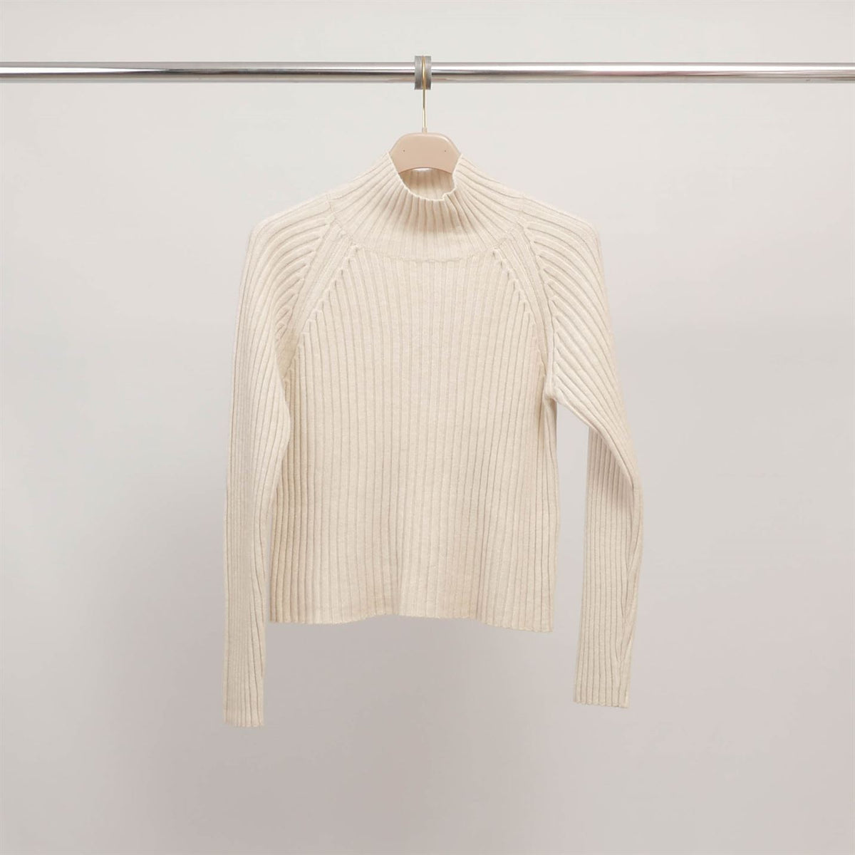 Fitted ribbed turtleneck sweater dsy9546