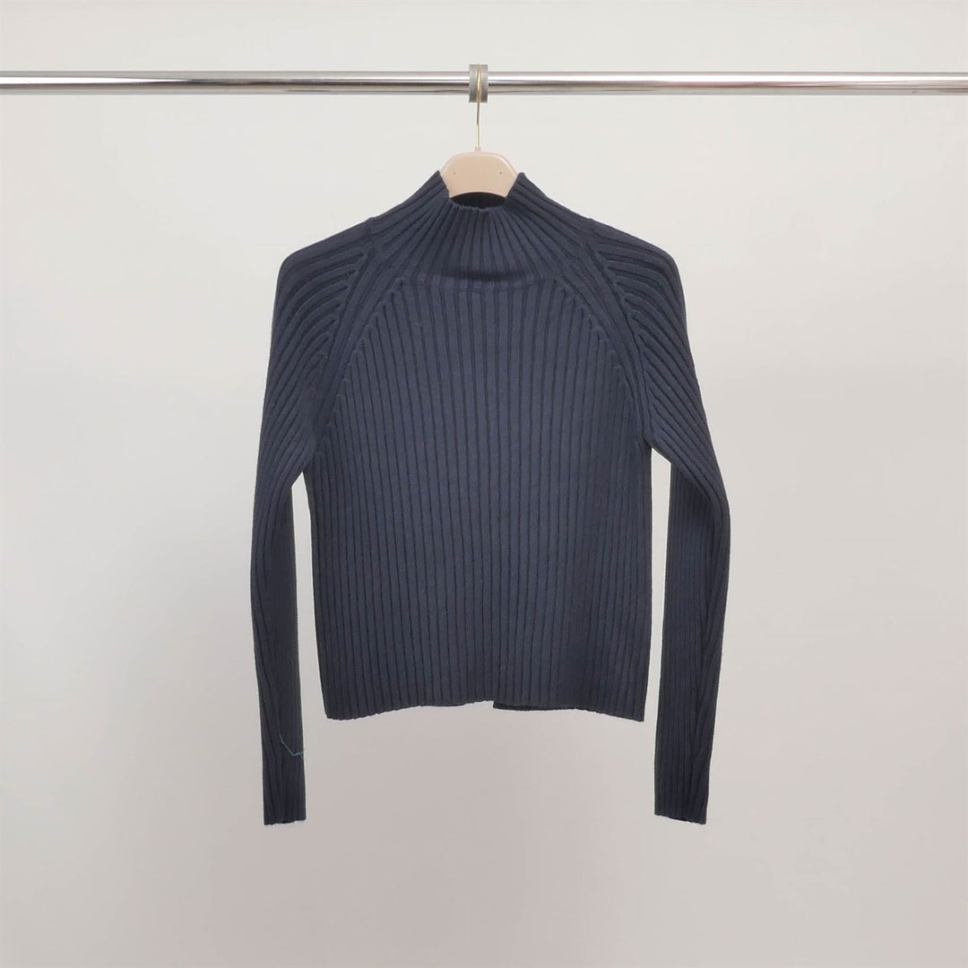 Fitted ribbed turtleneck sweater DSY9546