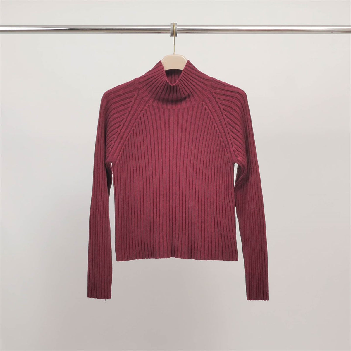 Fitted ribbed turtleneck sweater dsy9546