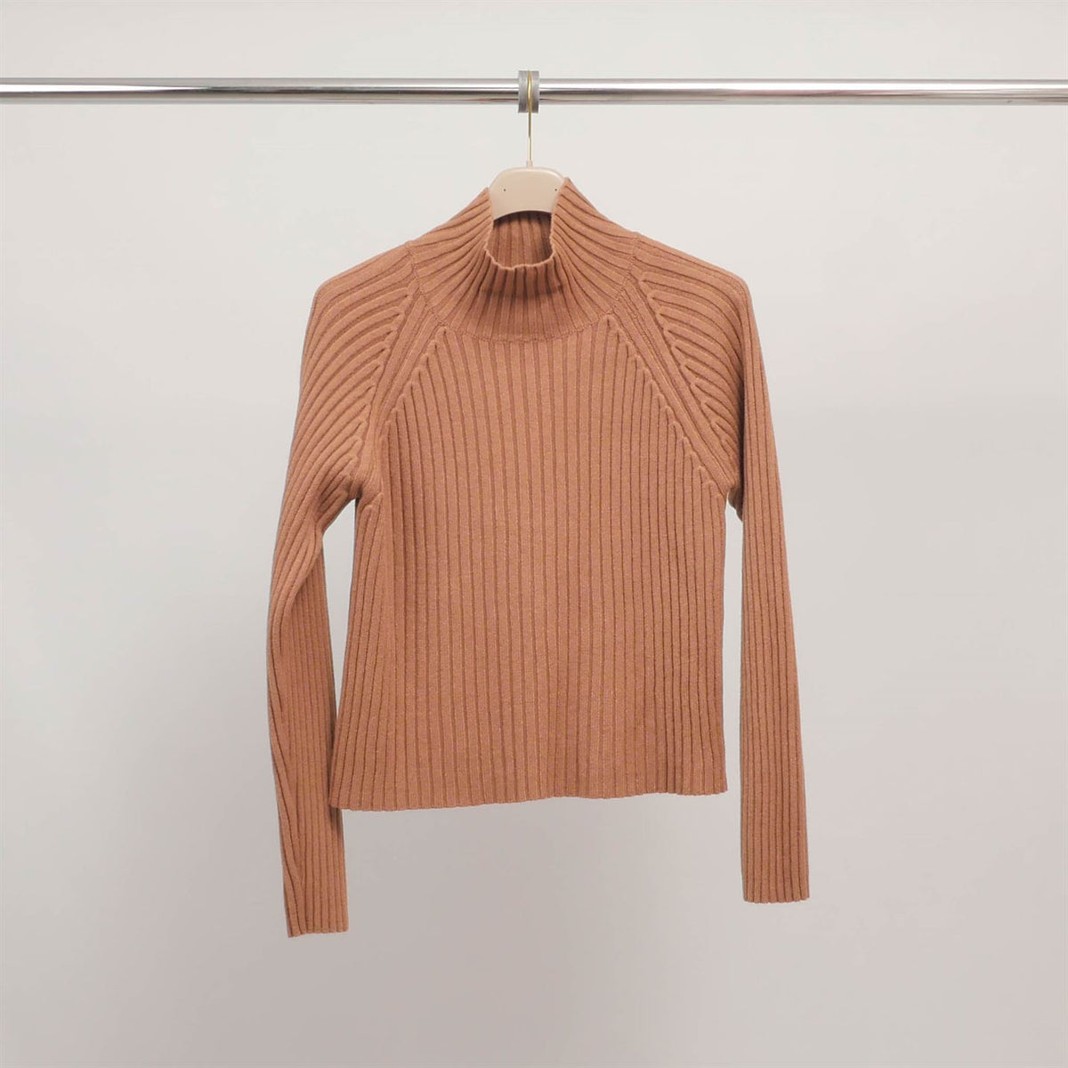 Fitted ribbed turtleneck sweater dsy9546