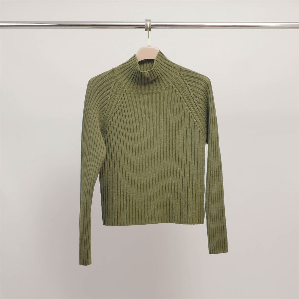 Fitted ribbed turtleneck sweater dsy9546