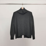 Turtleneck sweater with shimmering threads DSY9492