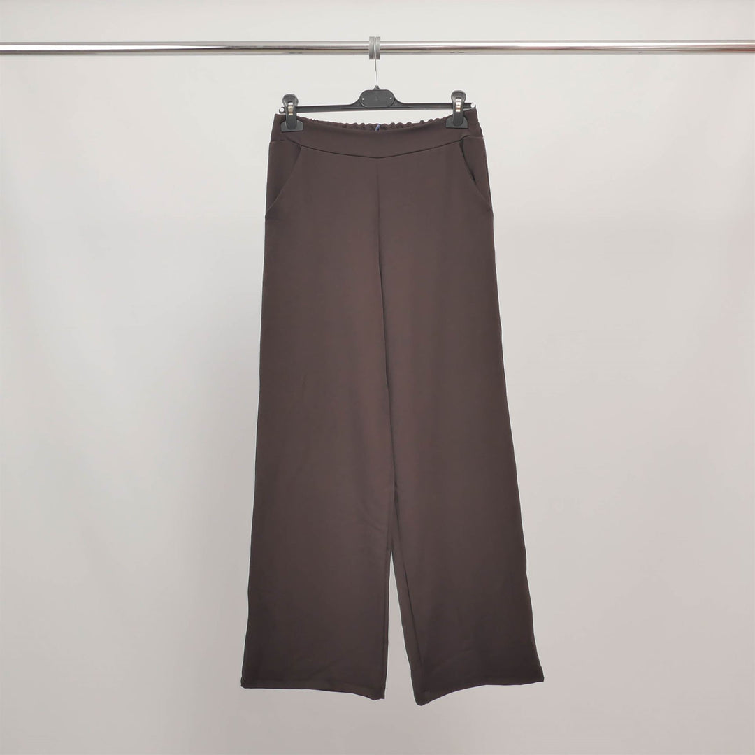 Pantalon fluide taille haute jambes larges TDM71324