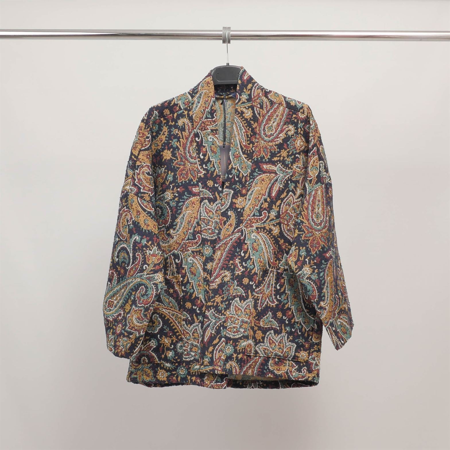 Veste jacquard imprimé cachemire TDM88021-15
