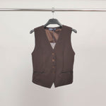 Charger l'image dans la galerie, Gilet tailleur boutonné sans manches TDM71724
