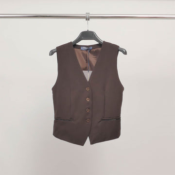 Gilet tailleur boutonné sans manches TDM71724