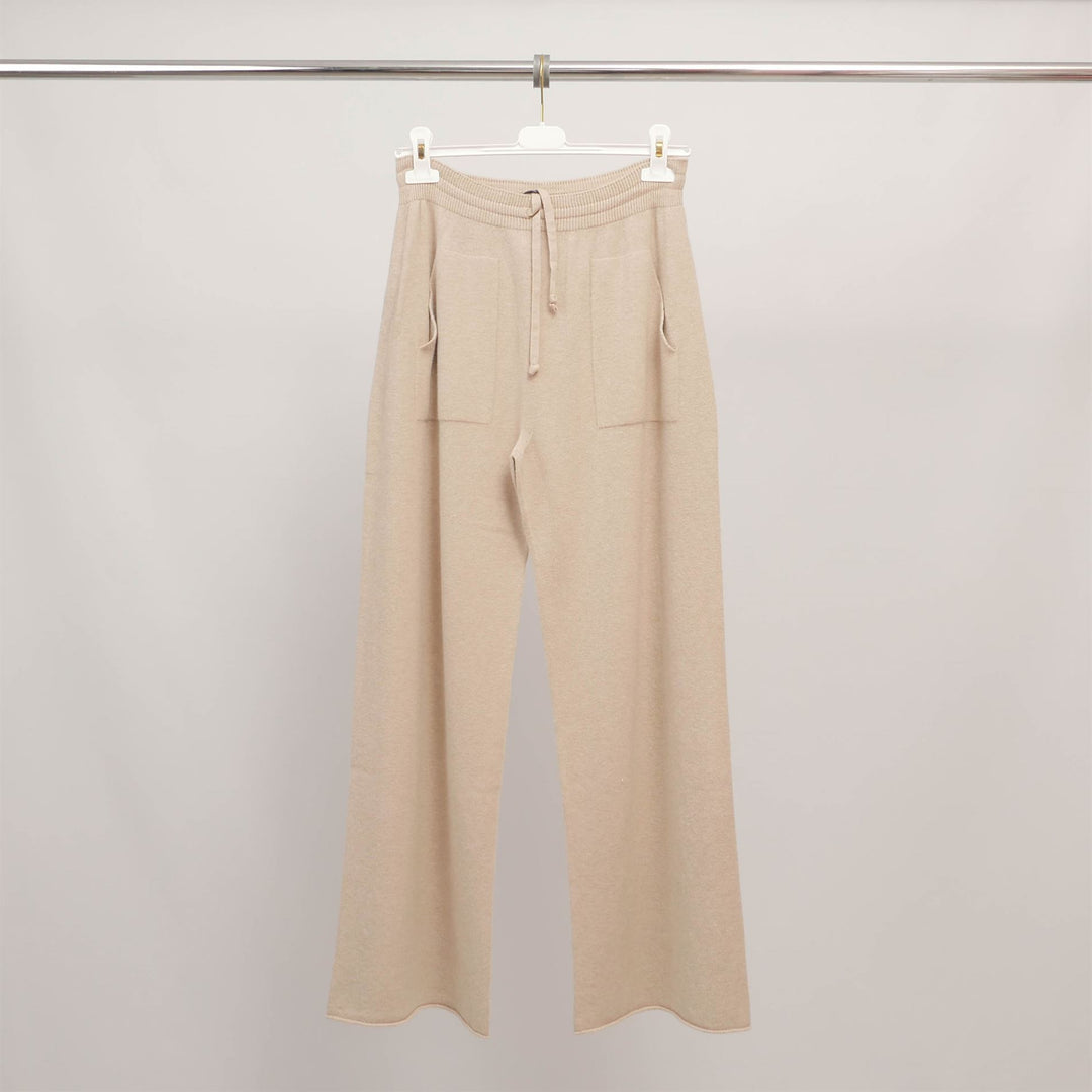 Pantalon ample maille douce avec poches plaquées YF570188