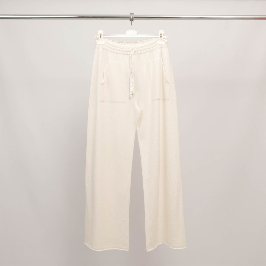 Pantalon ample maille douce avec poches plaquées YF570188