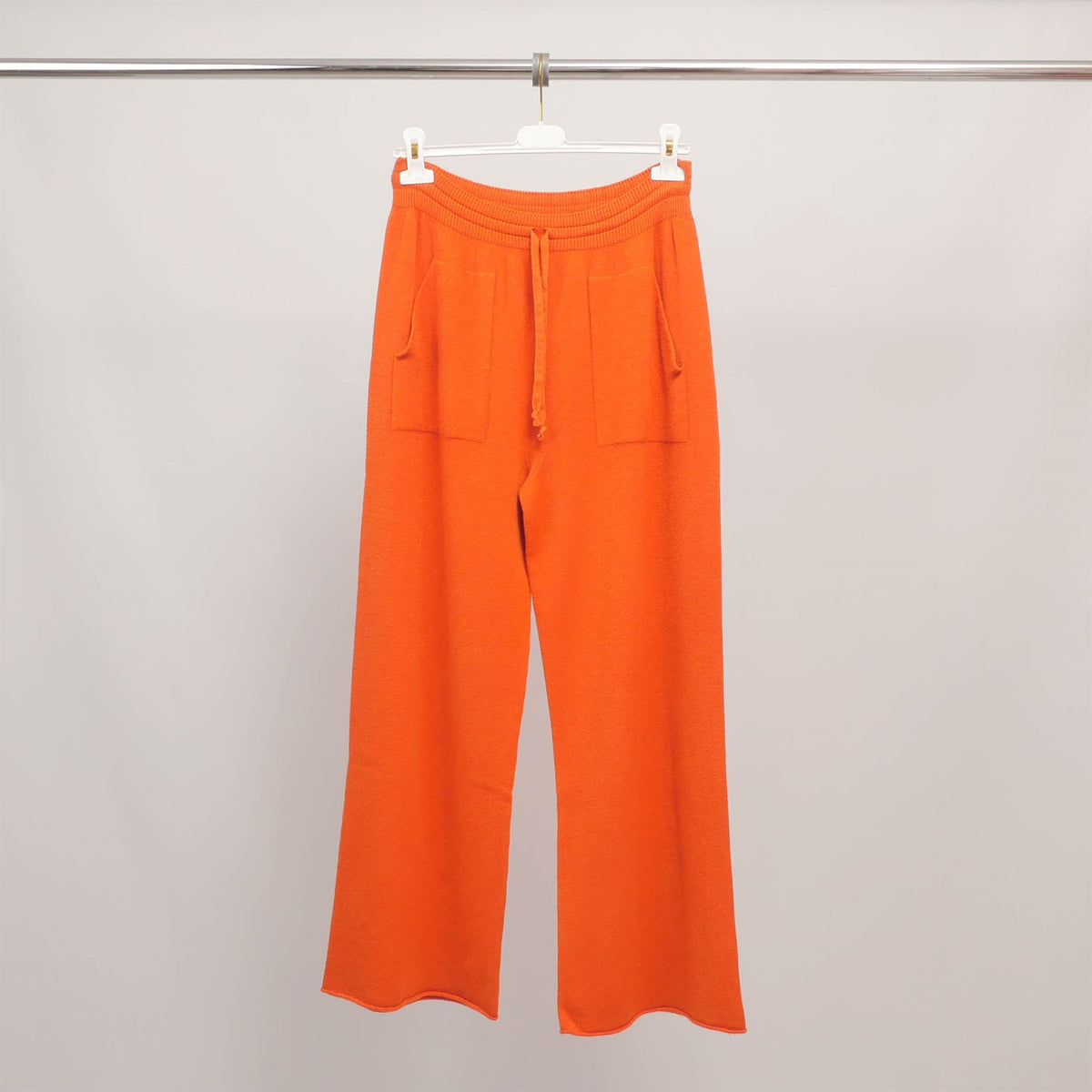 Pantalon ample maille douce avec poches plaquées yf570188