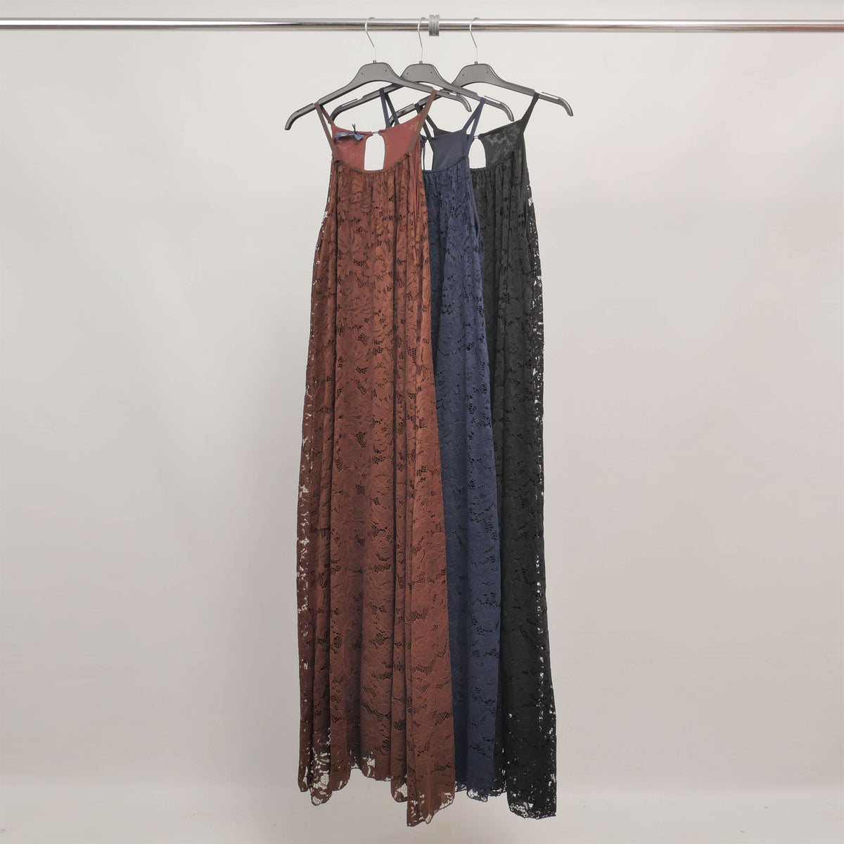 Robe longue en dentelle dos nageur tdmk513 12