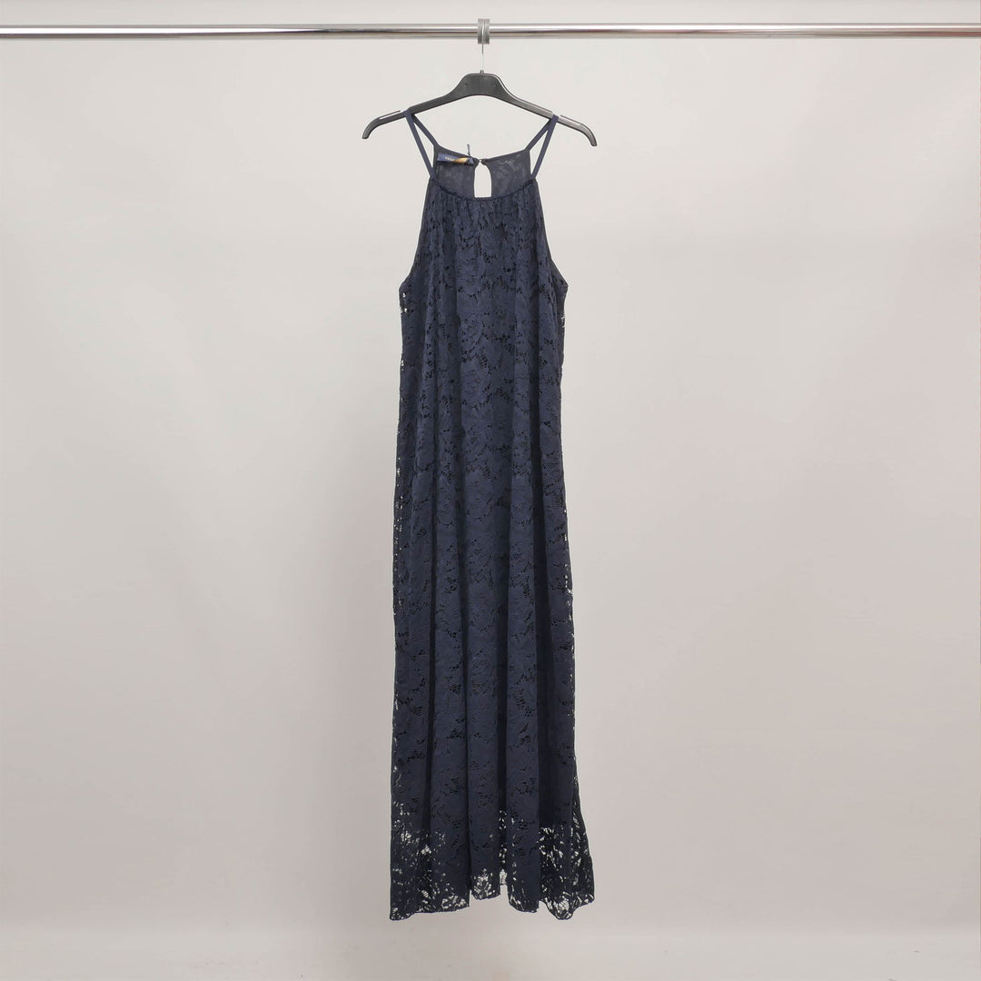 Robe longue en dentelle dos nageur TDMK513-12