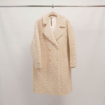 Load image into Gallery viewer, Long shearling-effect coat with double-layered lining DSY25032

