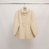 Faux fur jacket with stand-up collar DSY25011
