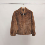 Charger l'image dans la galerie, Blouson fausse fourrure col montant zippé DSY25019

