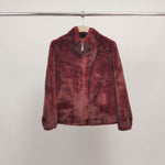 Charger l'image dans la galerie, Blouson fausse fourrure col montant zippé DSY25019

