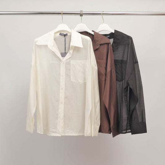 Chemise voile fluide unie BCG02350