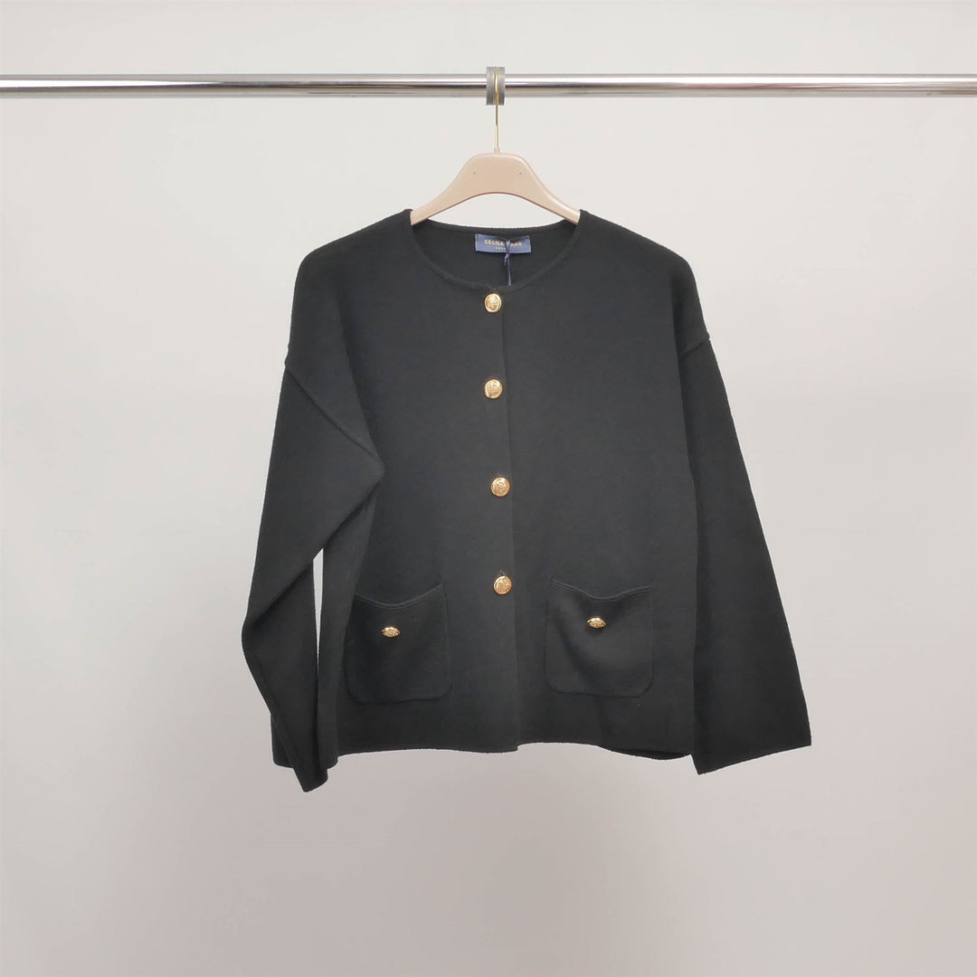 Buttoned vest with patch pockets DSY9463