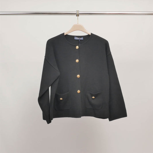 Gilet boutonné à poches plaquées DSY9463