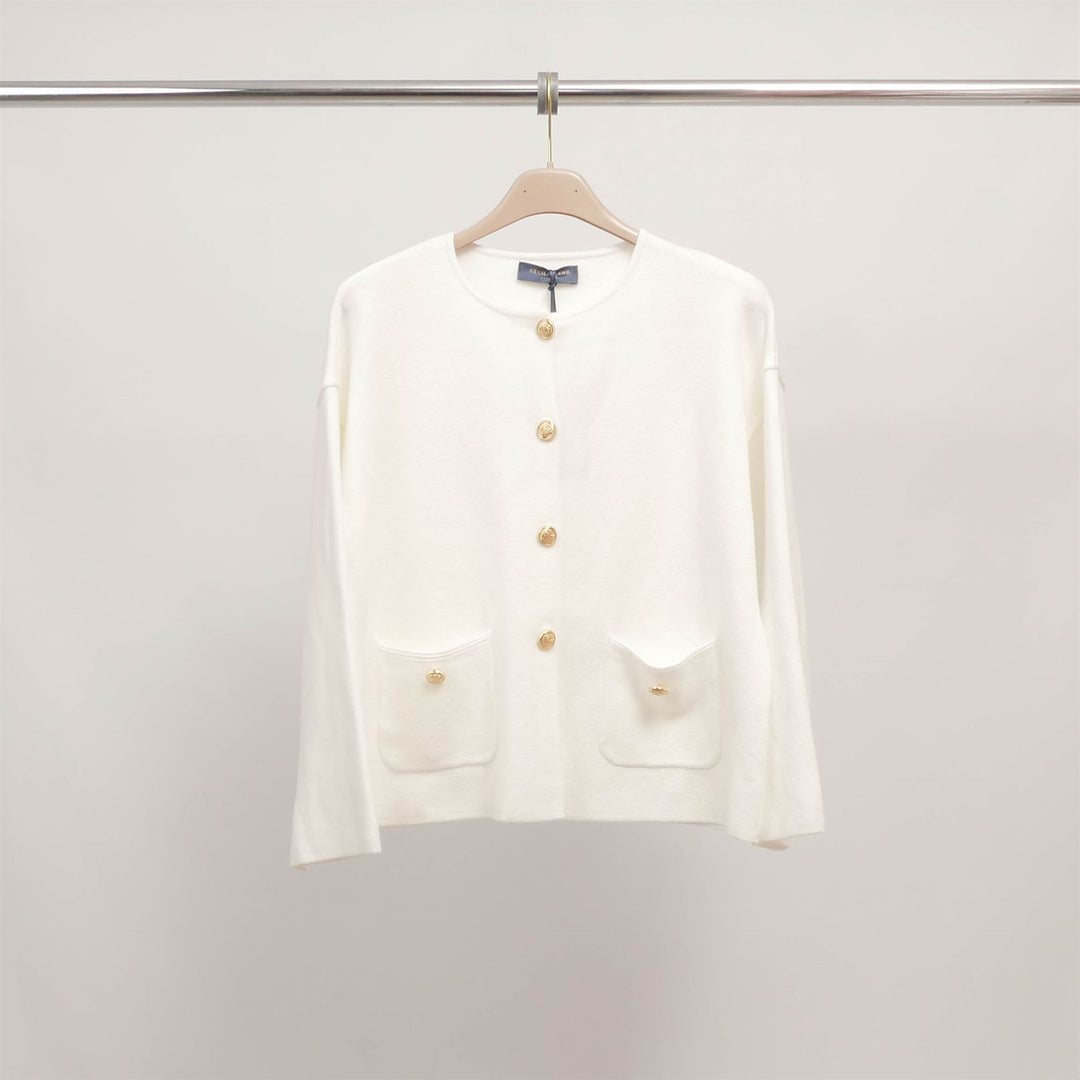 Buttoned vest with patch pockets DSY9463