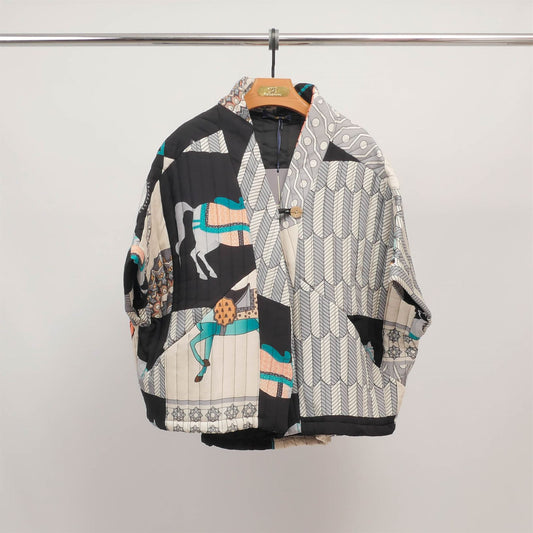 Veste kimono imprimée matelassée KD8018-20