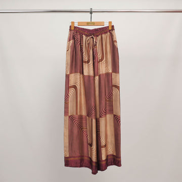 Pantalon fluide imprimé graphique KD6637VS-29