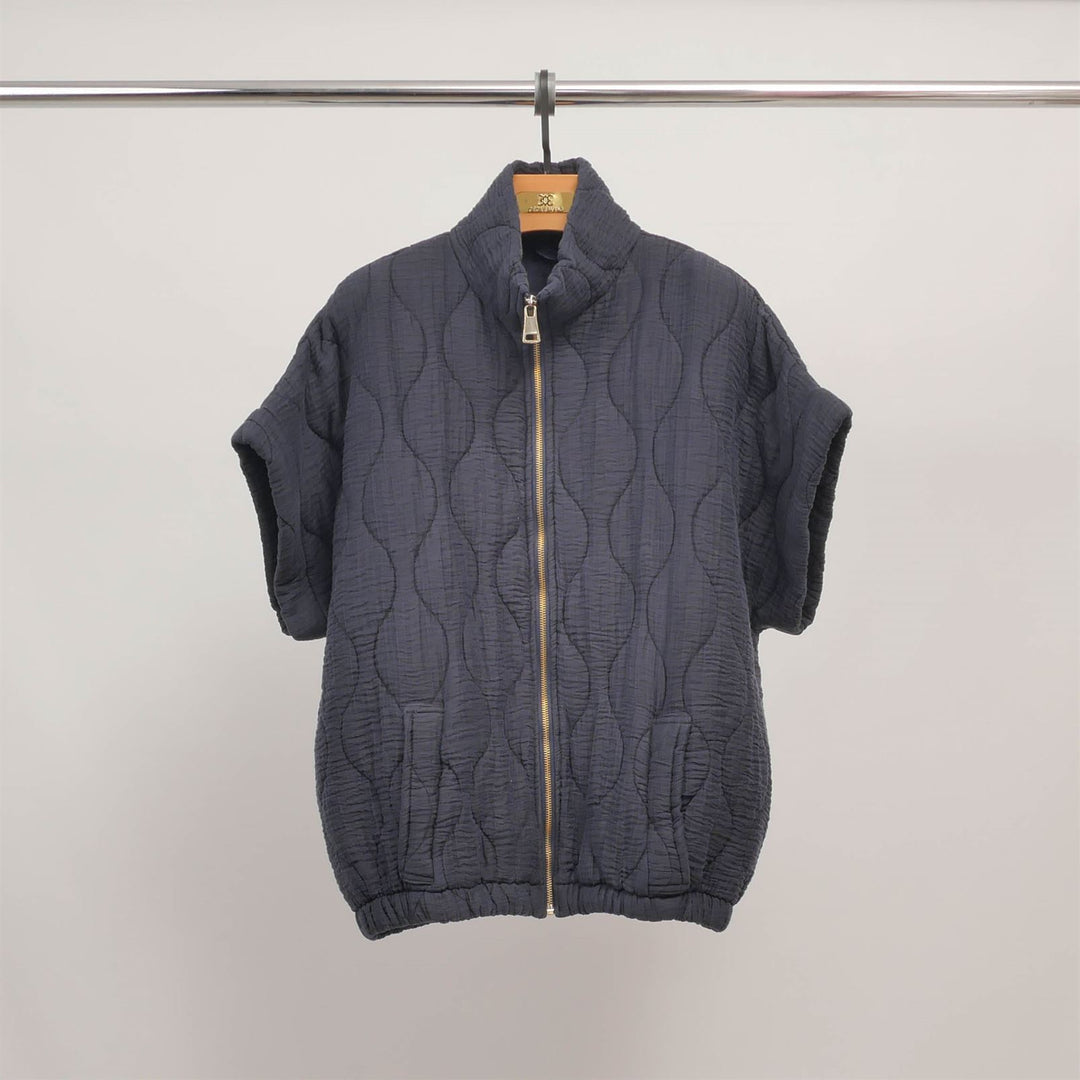 Veste matelassée manches courtes zippée DB14679