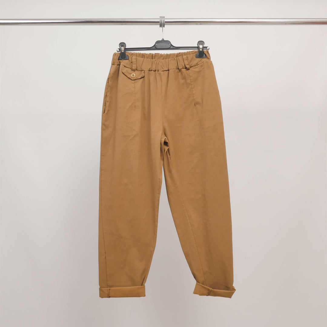 Carrot trousers with elasticated waist CVA823711-2