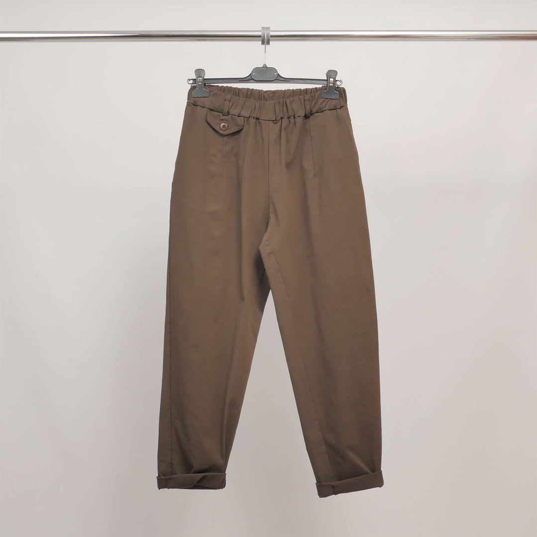 Carrot trousers with elasticated waist CVA823711-2