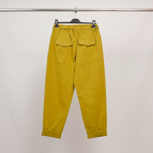 Pantalon carotte taille élastiquée CVA823711-2