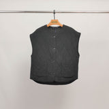 Gilet matelassé sans manches col rond  KD8651-3