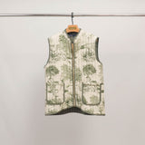 Gilet sans manches imprimé jungle réversible KD9901-2