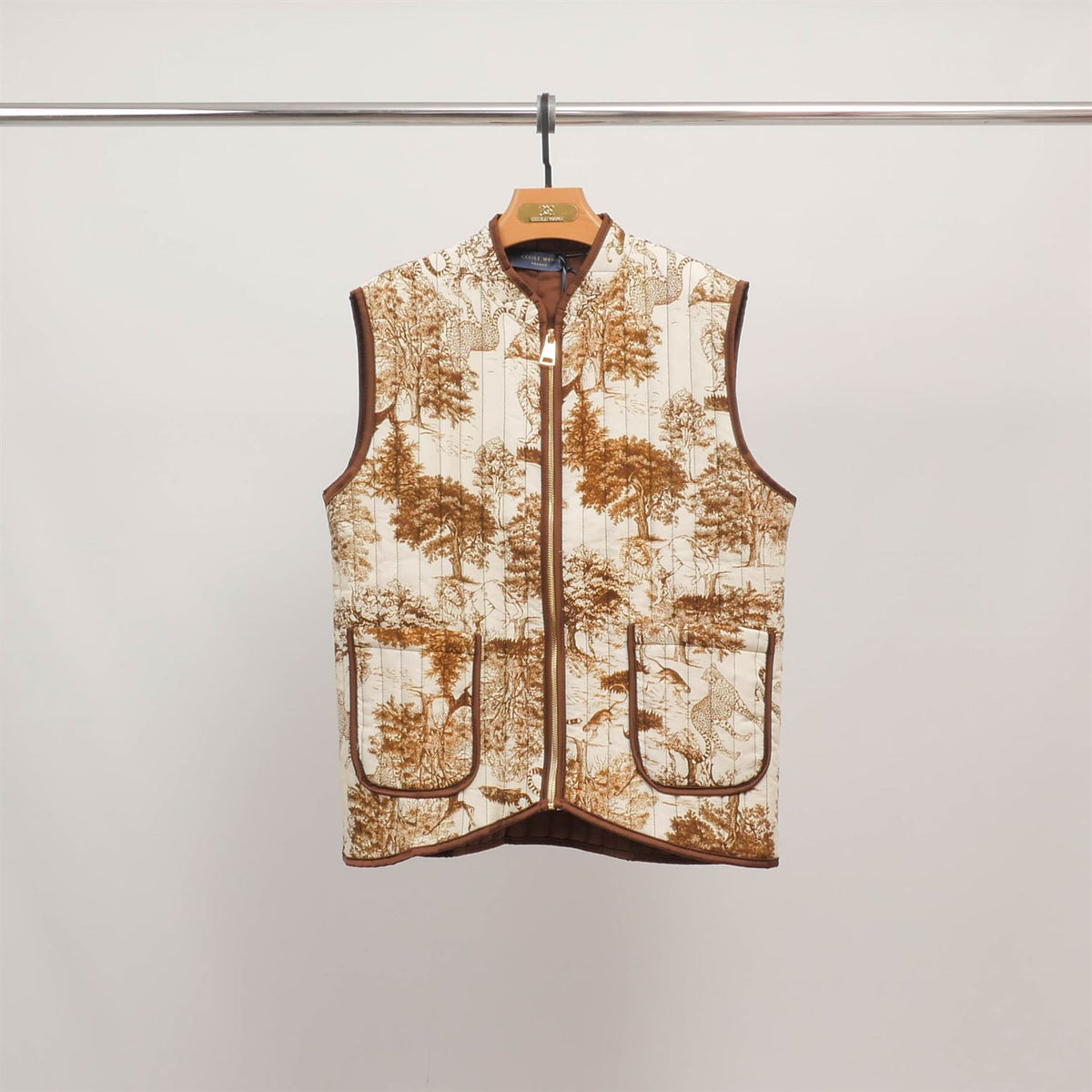 Gilet sans manches imprimé jungle réversible kd9901 2