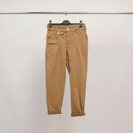 Load image into Gallery viewer, High-waisted carrot trousers with turn-ups CVA824159
