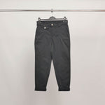 Load image into Gallery viewer, High-waisted carrot trousers with turn-ups CVA824159
