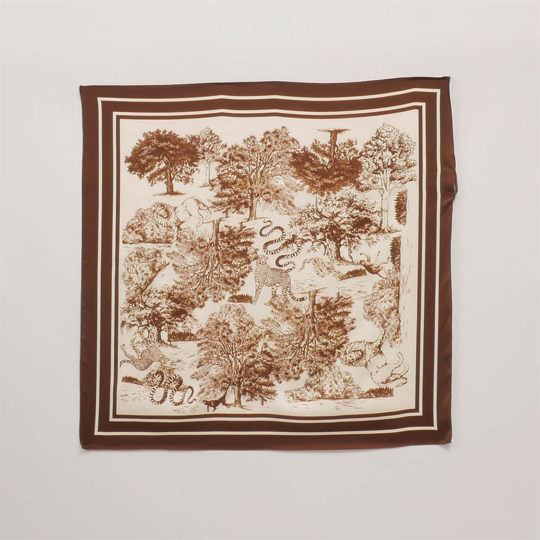 Jungle print scarf 80x80 cm KD8824VS-2