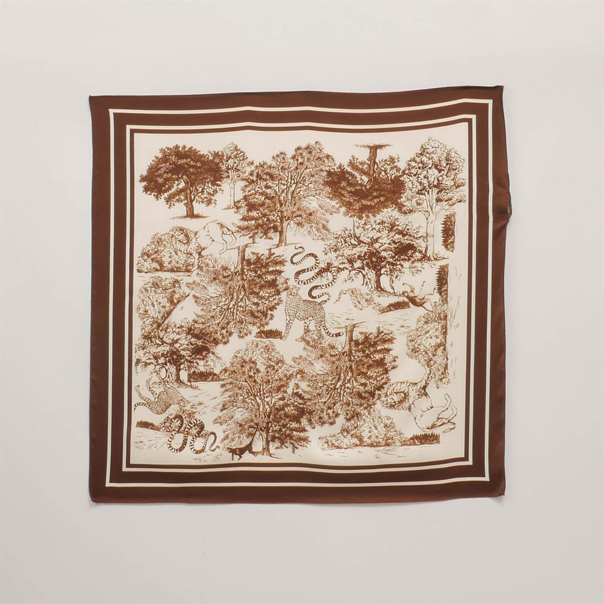 Jungle print scarf 80x80 cm kd8824vs 2